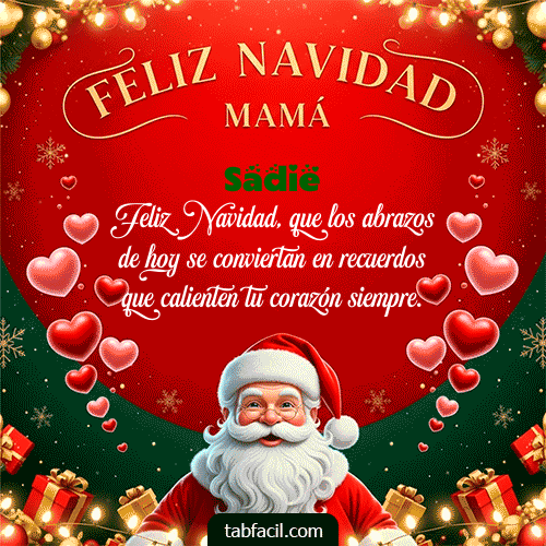 GIF de Sadie - Feliz Navidad Mamá