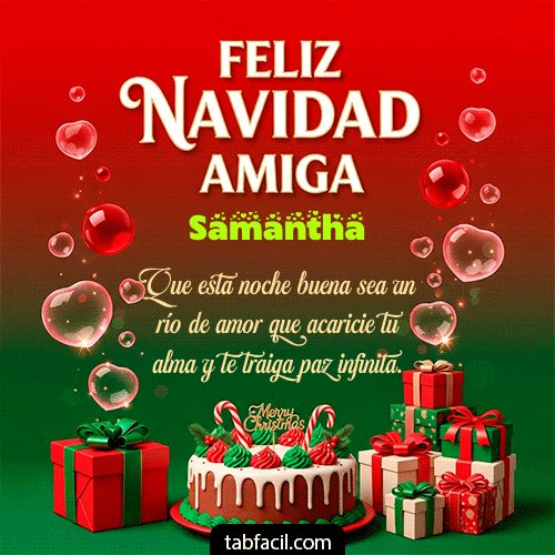 Ver GIF de Feliz Navidad Amiga GIF de Samantha - Feliz Navidad Amiga