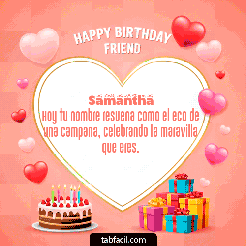Feliz Cumpleaños Samantha GIF