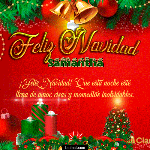 Ver GIF de Feliz Navidad GIF de Samantha - Feliz Navidad