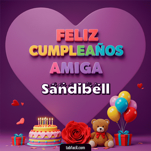 Feliz Cumpleaños Sandibell GIF