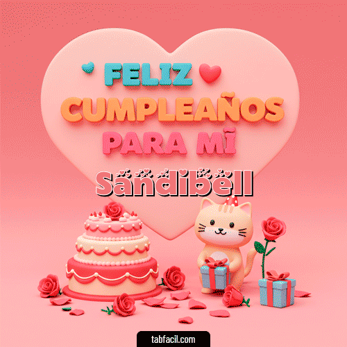 Feliz Cumpleaños Sandibell GIF