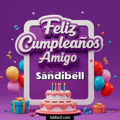 Feliz Cumpleaños Sandibell GIF