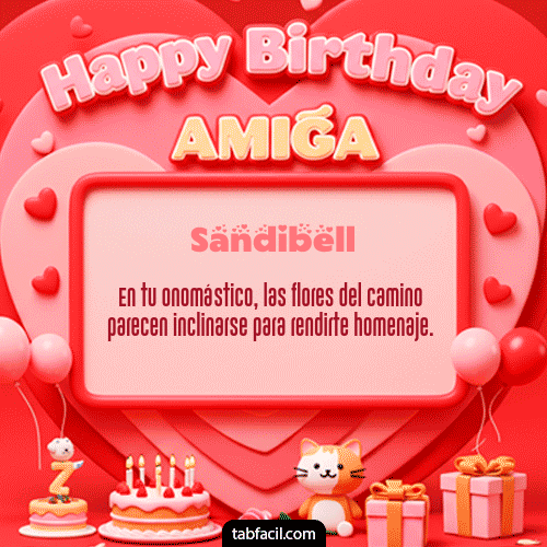 Feliz Cumpleaños Sandibell GIF