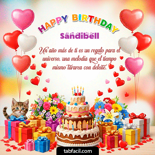 Feliz Cumpleaños Sandibell GIF