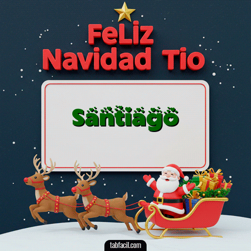 GIF de Santiago - Feliz Navidad Tío