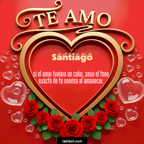 GIF de Santiago - Te Amo