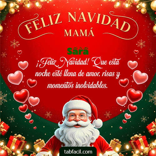 Ver GIF de Feliz Navidad Mamá GIF de Sara - Feliz Navidad Mamá