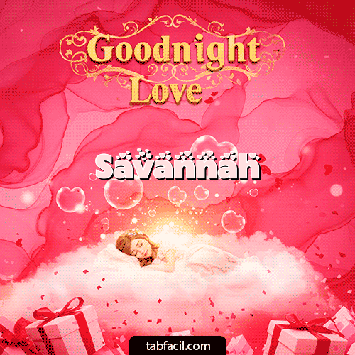 GIF de Savannah - Buenas Noches Angel Luna 3D