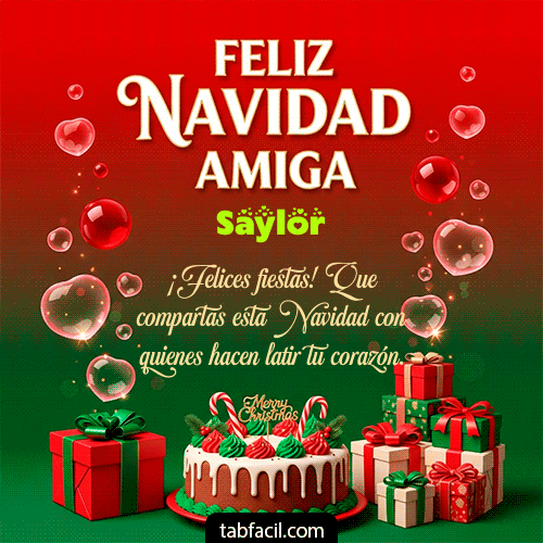 GIF de Saylor - Feliz Navidad Amiga