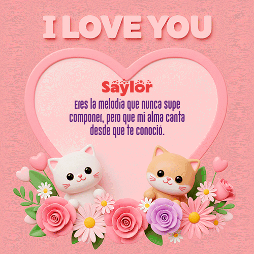 GIF de Saylor - Te Amo!!!