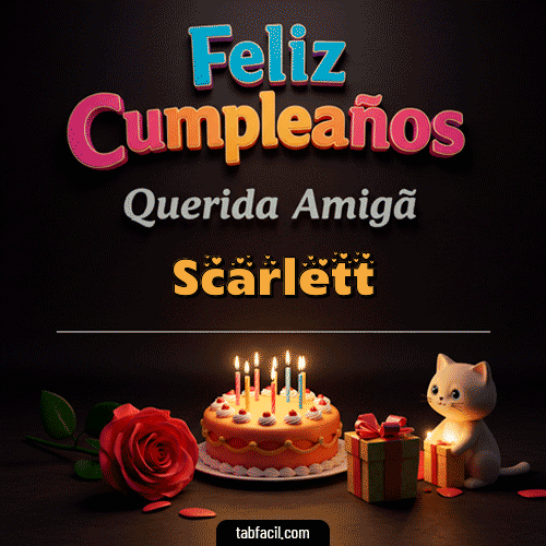Ver GIF de Feliz Cumpleaños Querida Amiga GIF de Scarlett - Feliz Cumpleaños Querida Amiga