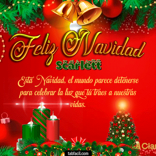 GIF de Scarlett - Feliz Navidad