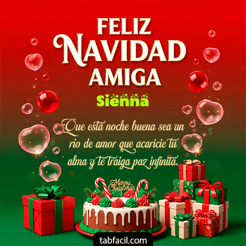 GIF de Sienna - Feliz Navidad Amiga