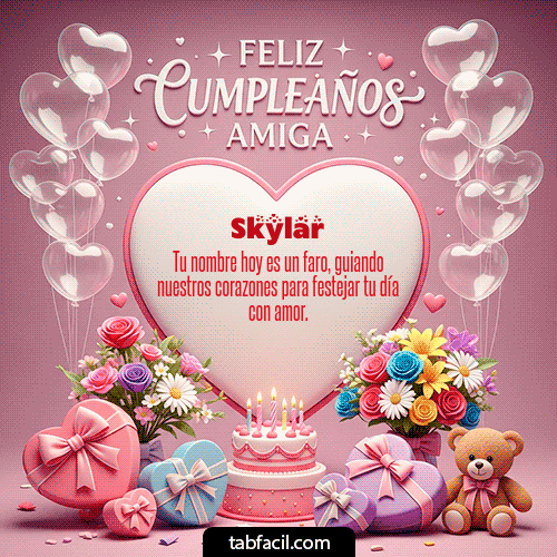 Feliz Cumpleaños Skylar GIF