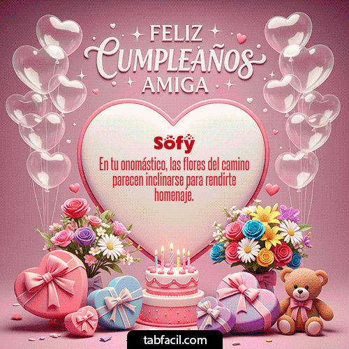 Feliz Cumpleaños Sofy GIF