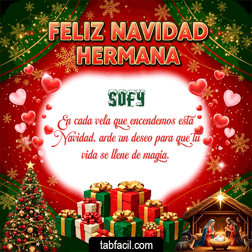 Feliz Navidad Sofy GIF