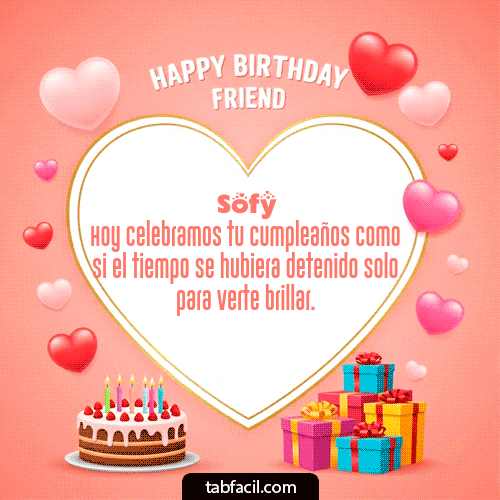 Feliz Cumpleaños Sofy GIF