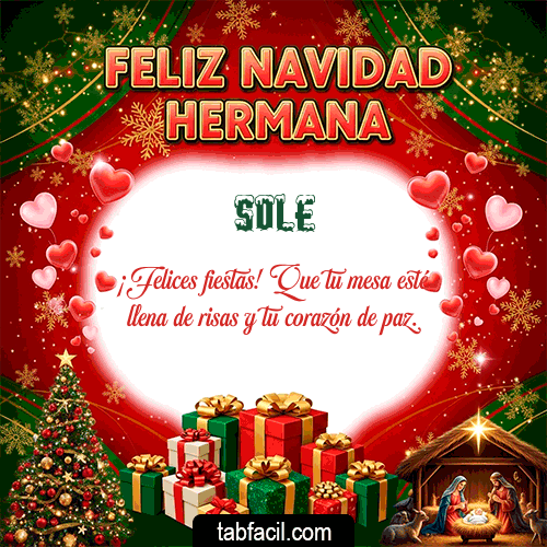 Feliz Navidad Sole GIF