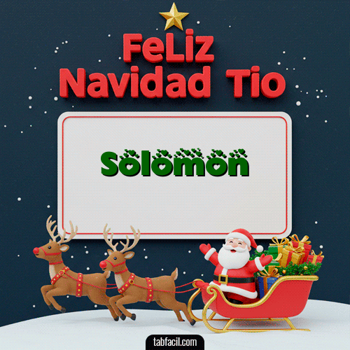 Feliz Navidad Solomon GIF
