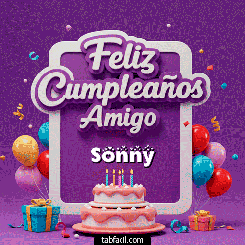 Ver GIF de Feliz Cumpleaños Amigo GIF de Sonny - Feliz Cumpleaños Amigo