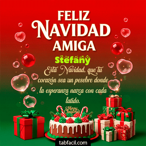 Feliz Navidad Stefany GIF
