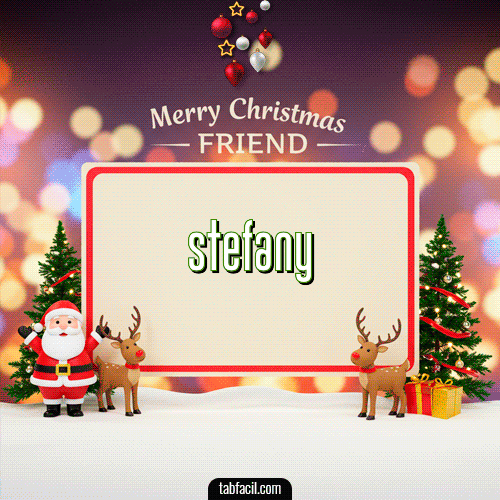 Feliz Navidad Stefany GIF