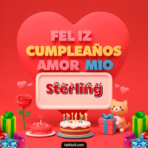 Ver GIF de Feliz Cumpleaños Amor Mio GIF de Sterling - Feliz Cumpleaños Amor Mio