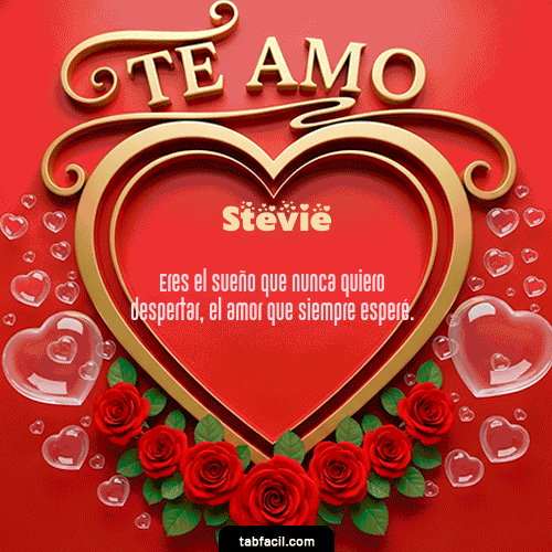 GIF de Stevie - Te Amo