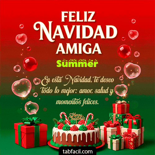 Ver GIF de Feliz Navidad Amiga GIF de Summer - Feliz Navidad Amiga