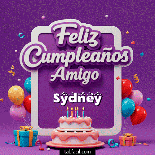 Ver GIF de Feliz Cumpleaños Amigo GIF de Sydney - Feliz Cumpleaños Amigo