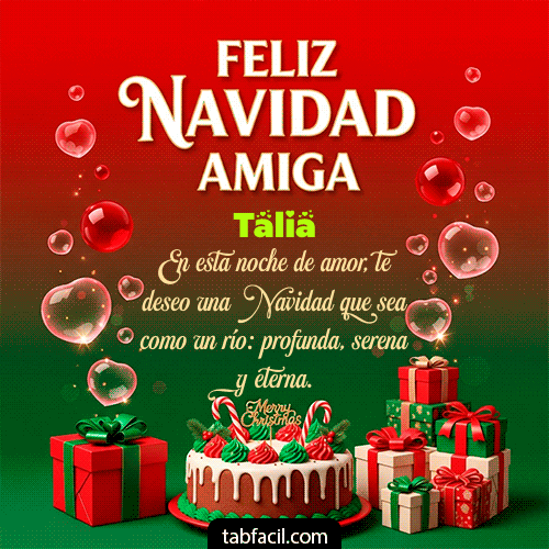 GIF de Talia - Feliz Navidad Amiga