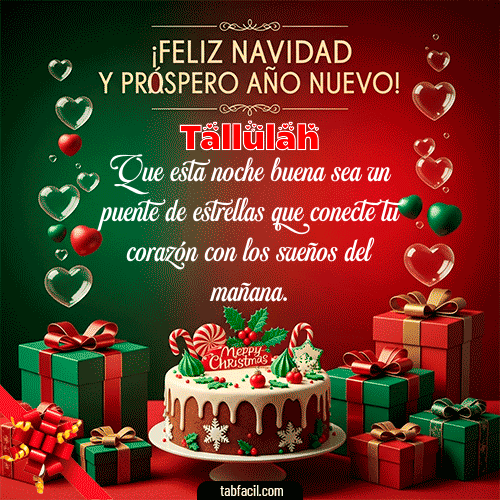 GIF de Tallulah - Feliz Navidad y Próspero Año Nuevo
