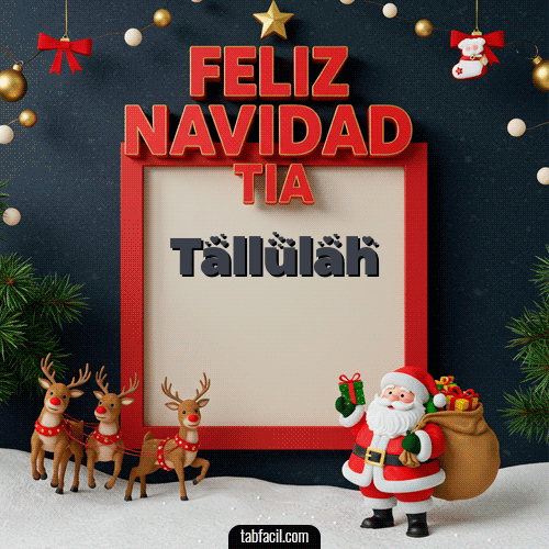 GIF de Tallulah - Feliz Navidad Tía