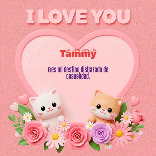 GIF Animado de Feliz Dia Amor para Tammy - Te Amo!!!