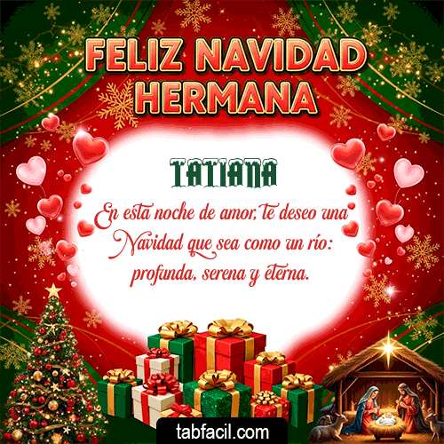 Ver GIF de Feliz Navidad Hermana GIF de Tatiana - Feliz Navidad Hermana