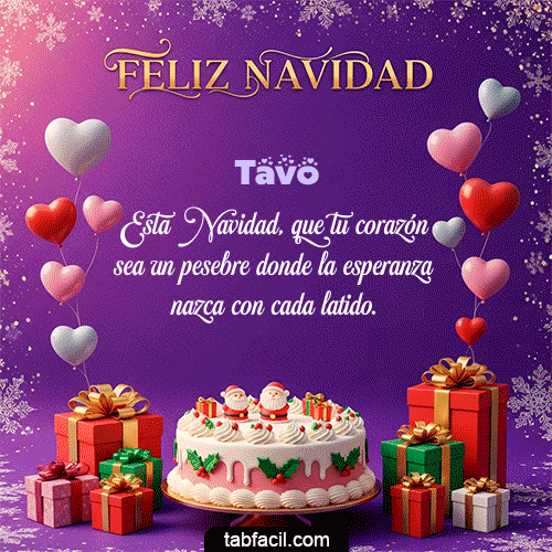 GIF Animado de Feliz Navidad para Tavo - 🎅 Merry Christmas