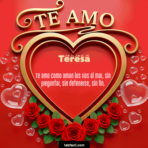 GIF de Teresa - Te Amo