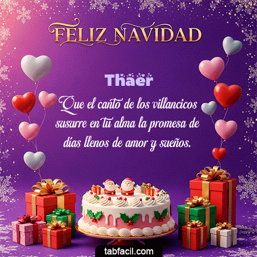 Feliz Navidad Thaer GIF