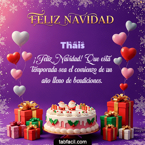 Feliz Navidad Thais GIF