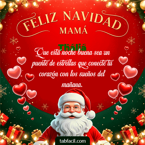 GIF de Thalia - Feliz Navidad Mamá
