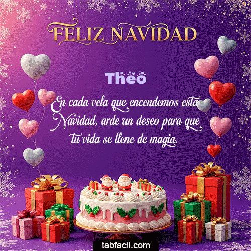 Feliz Navidad Theo GIF