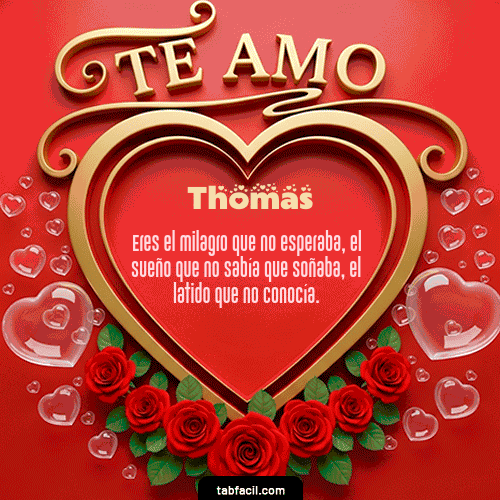GIF de Thomas - Te Amo