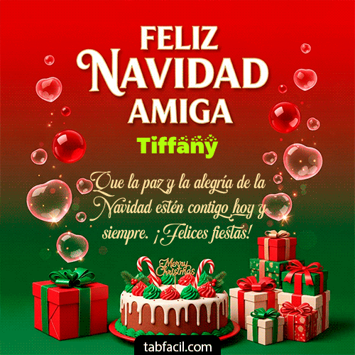 Ver GIF de Feliz Navidad Amiga GIF de Tiffany - Feliz Navidad Amiga
