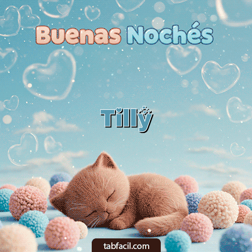 GIF de Tilly - Good Night gatuno