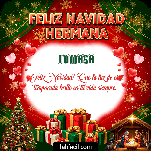 Feliz Navidad Tomasa GIF