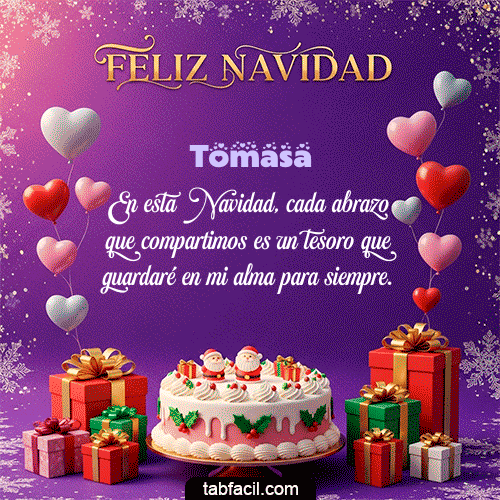 Feliz Navidad Tomasa GIF