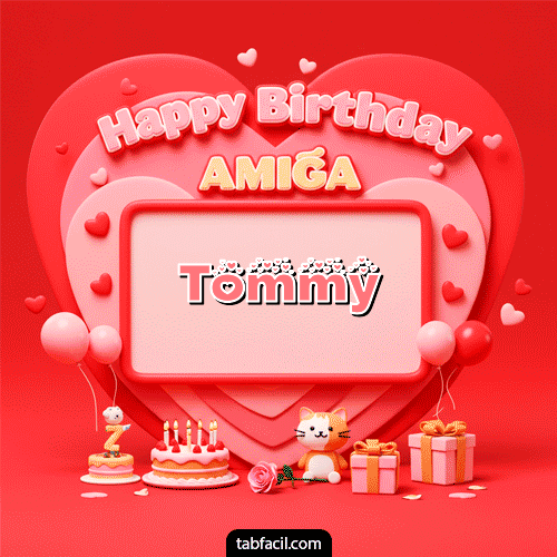Feliz Cumpleaños Tommy GIF