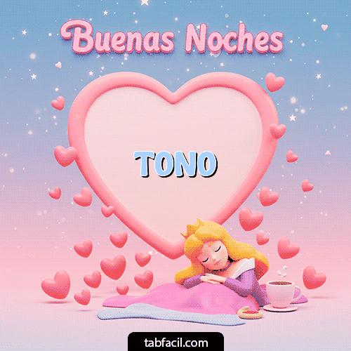GIF Animado de Buenas Noches para Tono - Buenas noches corazón