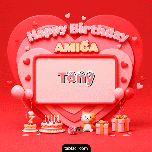 Ver GIF de 🍰 Happy BirthDay Amiga GIF de Tony - 🍰 Happy BirthDay Amiga